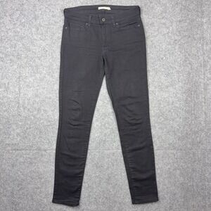 Levi's Jeans Womens 28x30 Black 711 Skinny Stretch Casual Classic Denim Pants